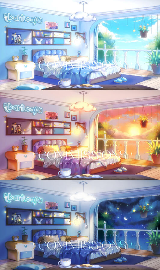 △Vtuber背景 (Twitter@bariloaf)